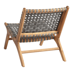 Gray Strap Girona Outdoor Accent Chairs