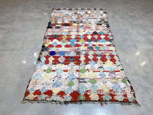 Moroccan Berber Rug - Boucherouite vintage 1