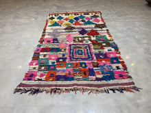 Load image into Gallery viewer, Moroccan Berber Rug - Boucherouite vintage 10
