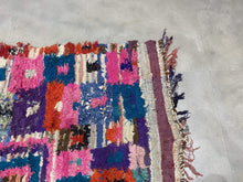 Load image into Gallery viewer, Moroccan Berber Rug - Boucherouite vintage 10
