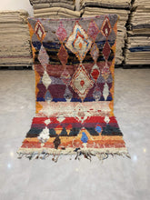 Load image into Gallery viewer, Moroccan Berber Rug - Boucherouite vintage 3
