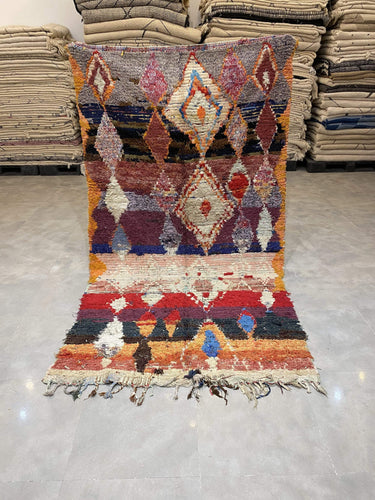 Moroccan Berber Rug - Boucherouite vintage 3