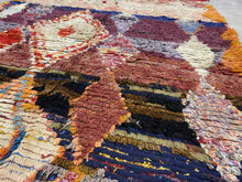 Load image into Gallery viewer, Moroccan Berber Rug - Boucherouite vintage 3
