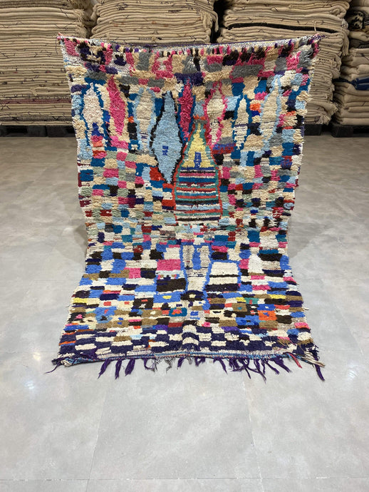 Moroccan Berber Rug - Boucherouite vintage 7