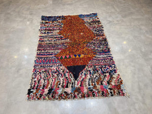 Moroccan Berber Rug - Boucherouite vintage 9