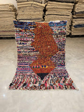 Load image into Gallery viewer, Moroccan Berber Rug - Boucherouite vintage 9

