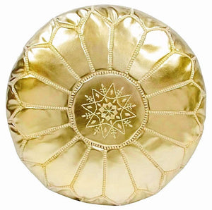 Moroccan Pouf Rental - Gold