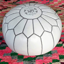 Load image into Gallery viewer, Moroccan Pouf Rental - White
