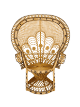 Load image into Gallery viewer, Peacock Wicker Chair
