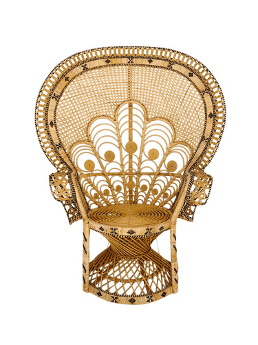 Peacock Wicker Chair