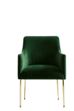 Load image into Gallery viewer, Velvet Elowen Armchair - Emerald
