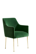 Load image into Gallery viewer, Velvet Elowen Armchair - Emerald
