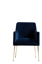 Load image into Gallery viewer, Velvet Elowen Armchair - royal blue
