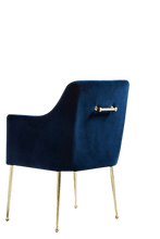 Load image into Gallery viewer, Velvet Elowen Armchair - royal blue
